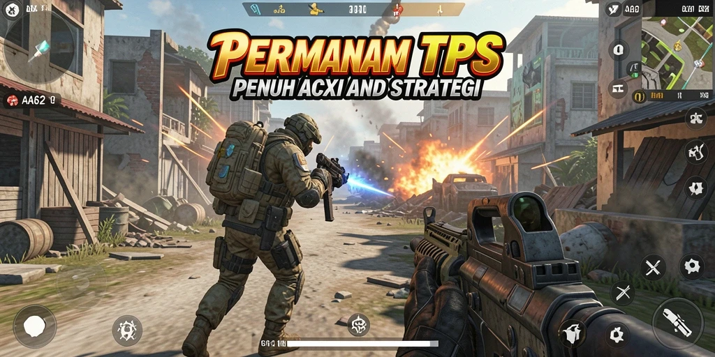 Tampilan gameplay TPS yang menegangkan dalam AA62.