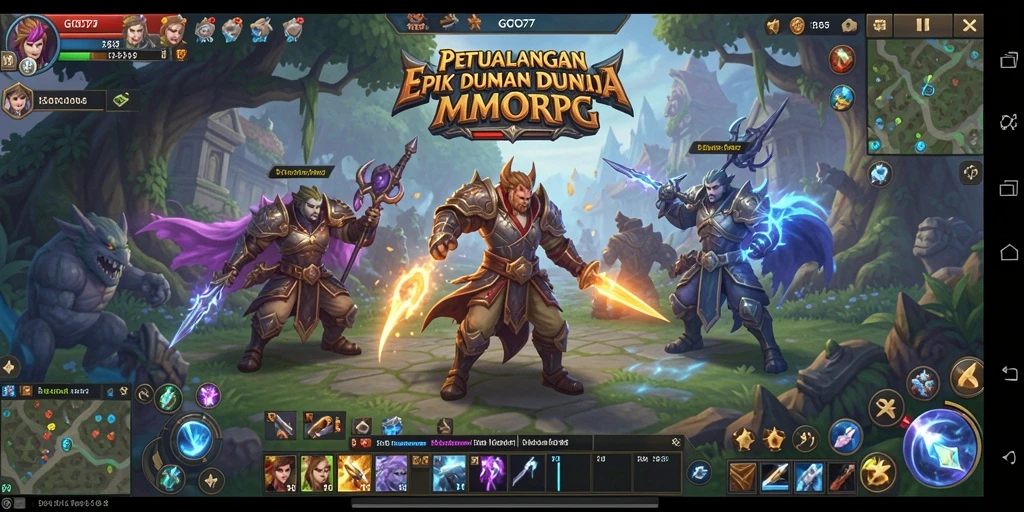 Gameplay menakjubkan dari GOTO77 dalam dunia MMORPG.