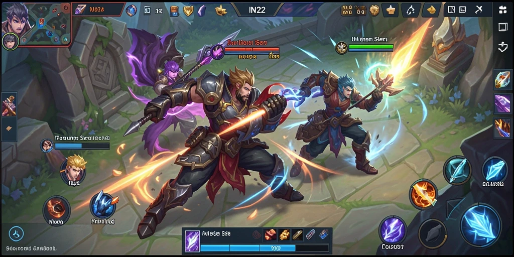 Screenshot gameplay IN22 dengan aksi seru dan grafik menawan.