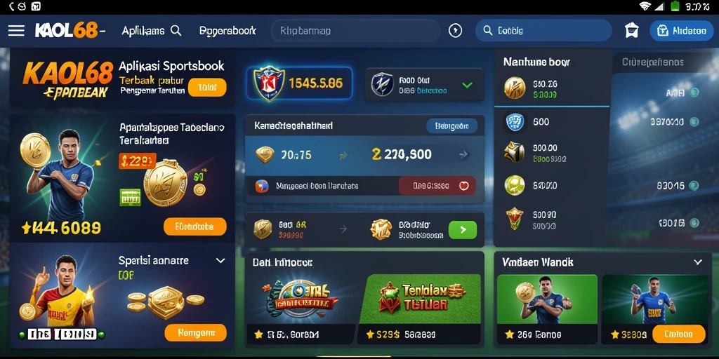 Tampilan gameplay Sportsbook KAOL68 yang menarik dan interaktif.