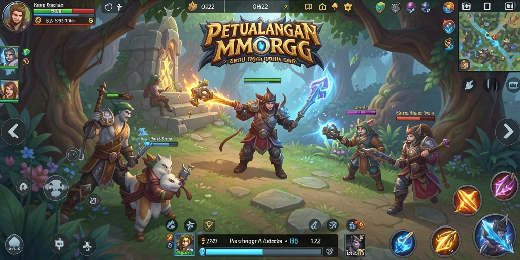 Gameplay seru dalam dunia MMORPG yang menakjubkan.
