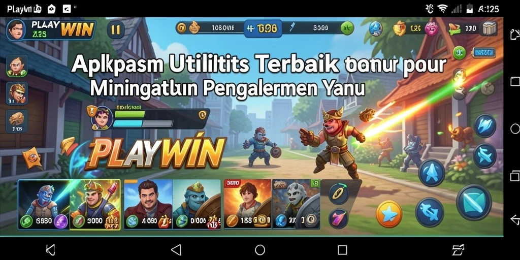Tampilan antarmuka aplikasi PLAYWIN yang intuitif dan menarik.