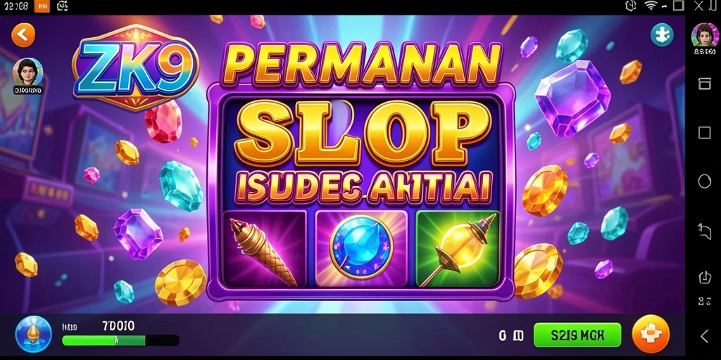 Screenshot gameplay ZK9 menampilkan putaran slot yang menarik dan mendebarkan.